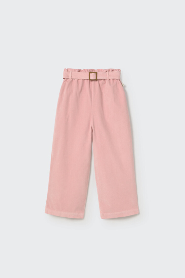 COZMO Lima Woven Velour Pants - Silver Pink