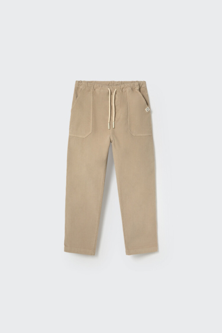 COZMO Rick Fine Comfort Corduroy Pants - Stone
