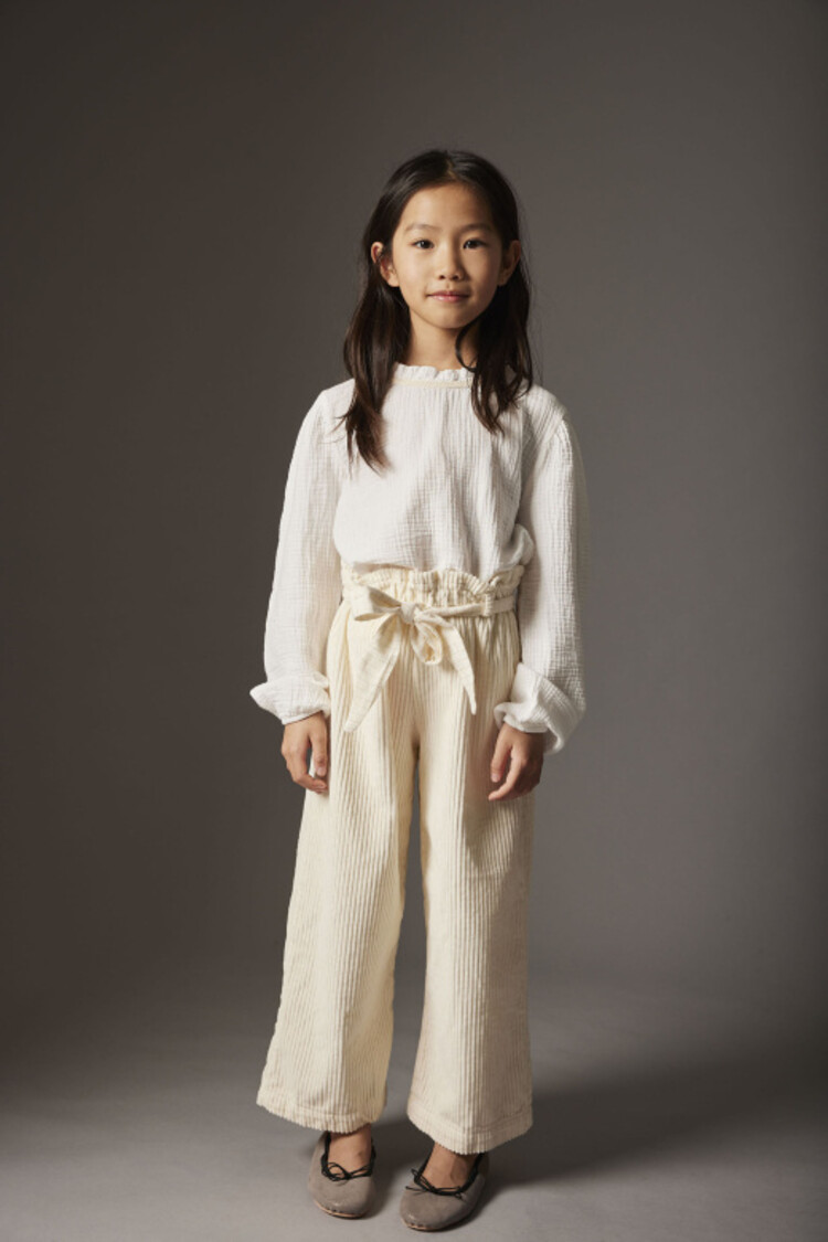 COZMO Lima Wide Corduroy Pants - Ecru