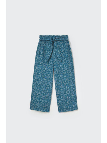 COZMO Lima Floral Fine Corduroy Pants - Navy