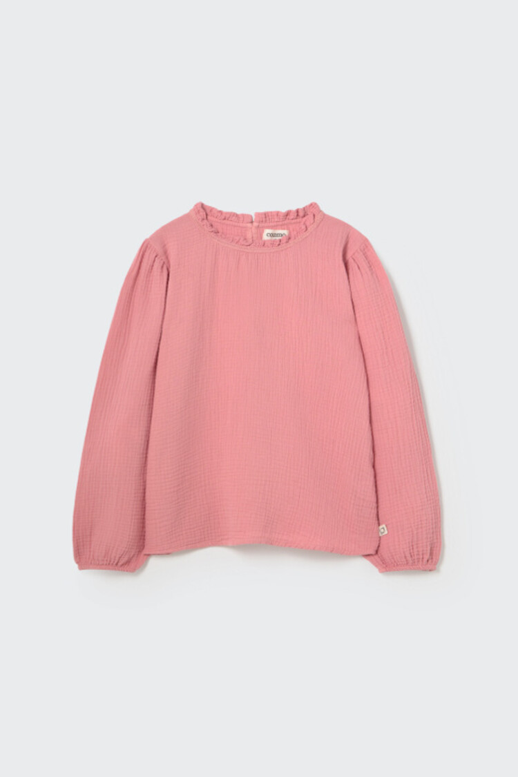 COZMO Sara Soft Textured Blouse - Rose Tea