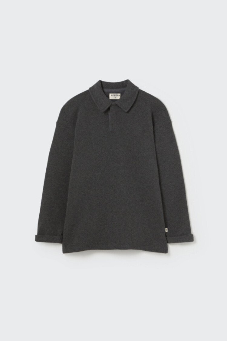 COZMO Timor Soft Brushed Sweater - Grey