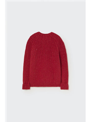 COZMO Carmen Mock Neck Sweater - Red Velvet