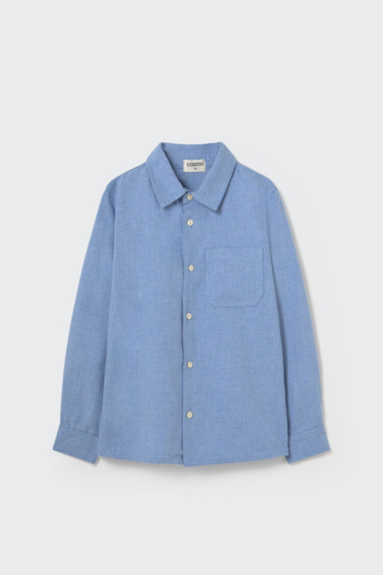 COZMO Turin Flannel Shirt - Chambray-rustic