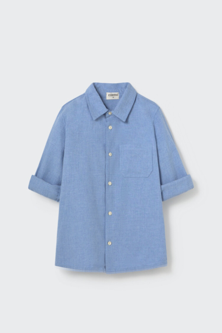 COZMO Turin Flannel Shirt - Chambray-rustic