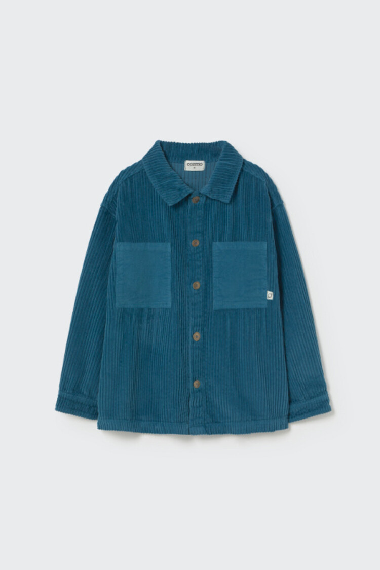 COZMO Dakar Wide Corduroy Shirt - Blue Midnight