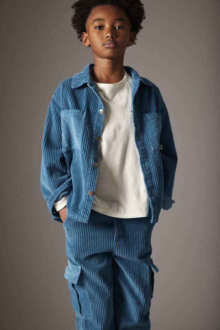 COZMO Dakar Wide Corduroy Shirt - Blue Midnight