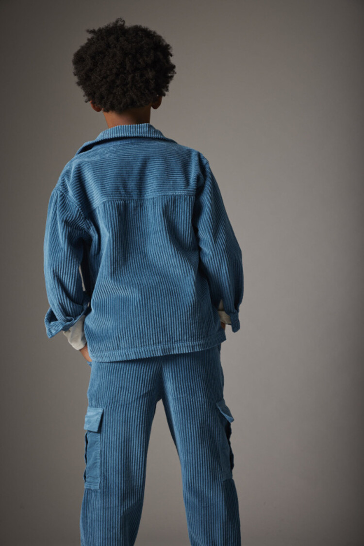 COZMO Dakar Wide Corduroy Shirt - Blue Midnight