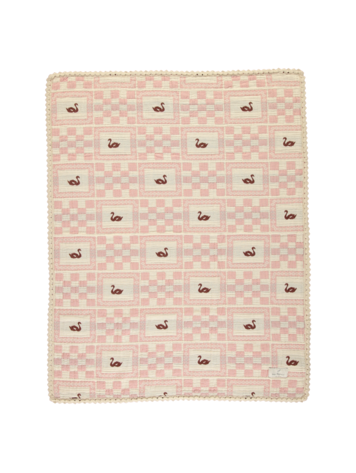 Bebe Organic Swan Blanket - Swan Rose Patchwork