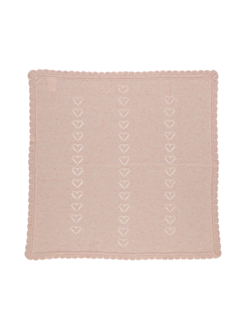 Bebe Organic Monna Blanket - Heart Pink
