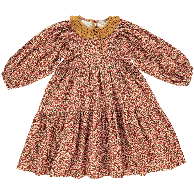 Bebe Organic Lyra Dress - Painted Hearts