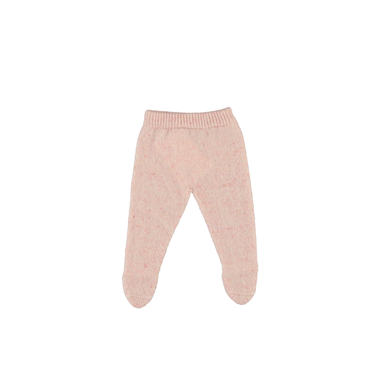 Bebe Organic Monna Footed Legging - Heart Pink