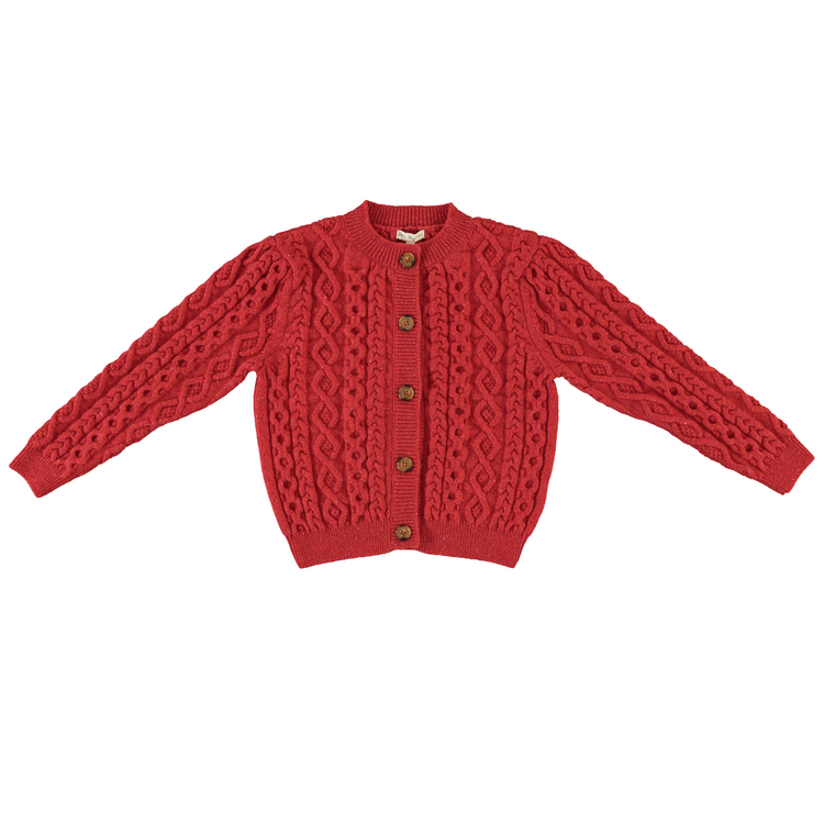 Bebe Organic Lalisa Cardigan - Raspberry Red