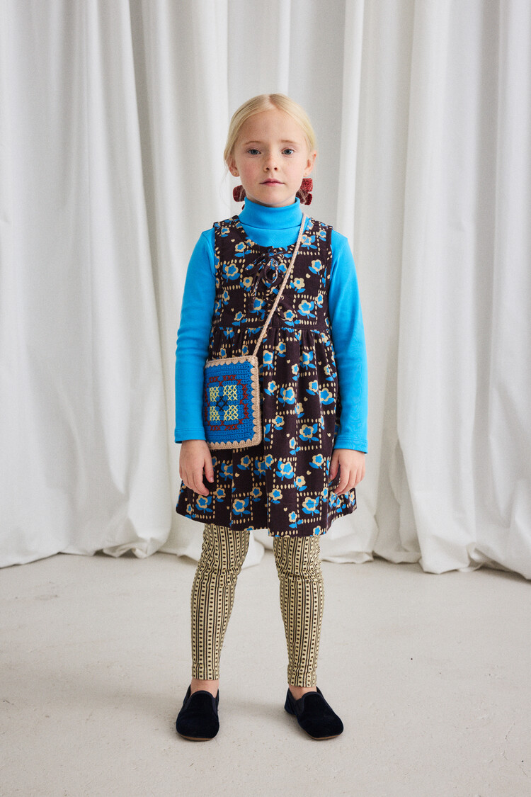 Misha & Puff Corduroy Agatha Dress - Raisin Windowbox