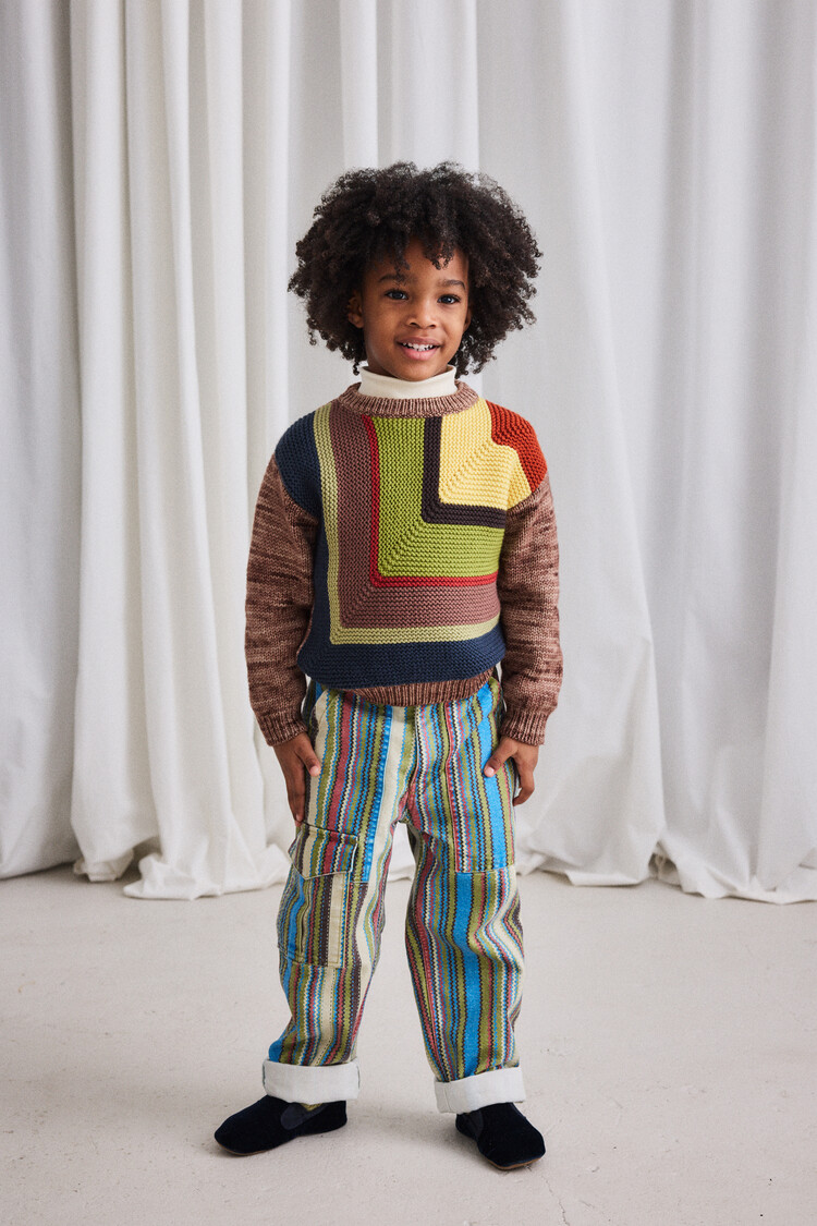 Misha & Puff Big Mitered Square Sweater - Affogato