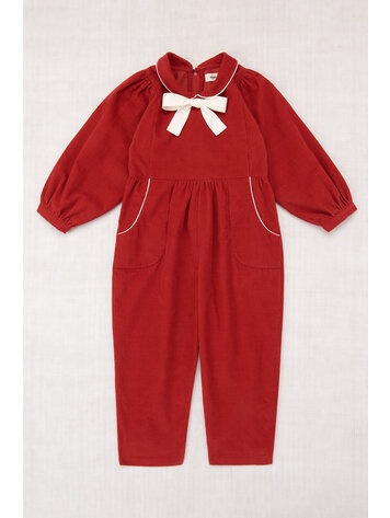 Misha & Puff Corduroy Long Sleeve Zora Jumpsuit - Garnet