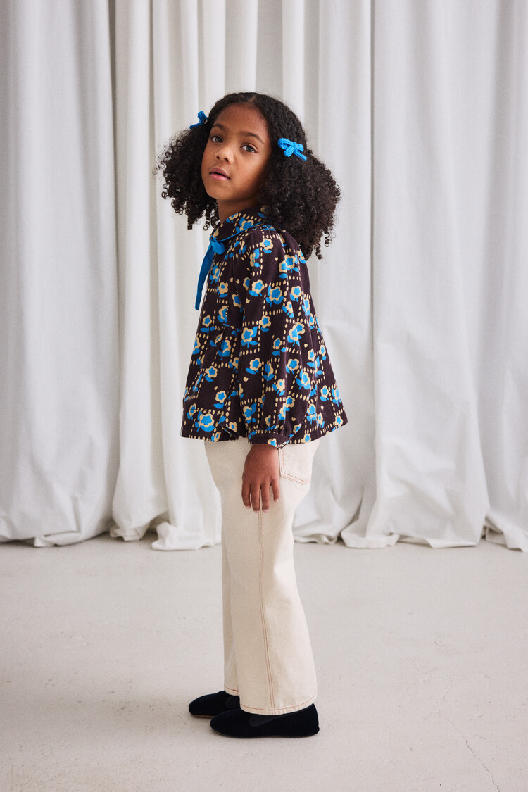 Misha & Puff Corduroy Zora Blouse - Raisin Windowbox