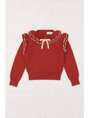 Misha & Puff Long Sleeve Cotswolds Ondine Top - Garnet