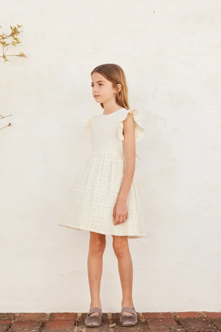 Bebe Organic Amara Dress - Pearl Dream