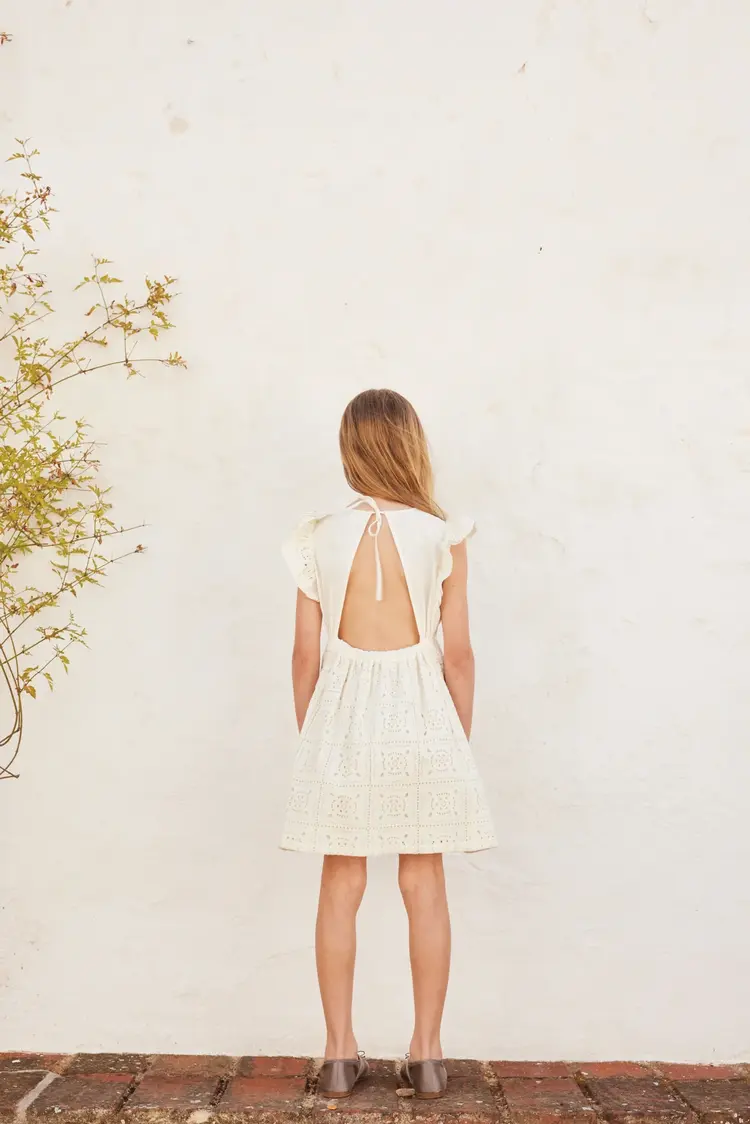 Bebe Organic Amara Dress - Pearl Dream