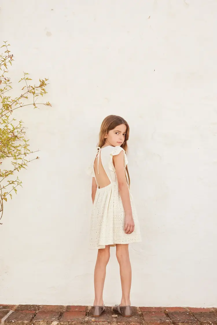 Bebe Organic Amara Dress - Pearl Dream