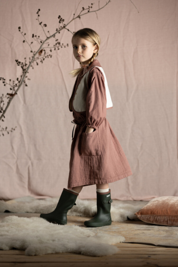 Babe & Tess Stars Gilet - Naturale Luxury Cotton