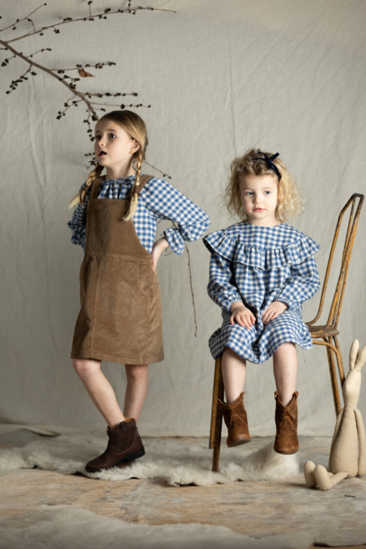 Babe & Tess Salopette Ada Skirt - Nocciola Velvet