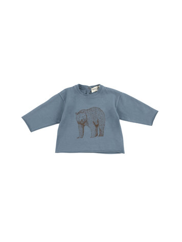 Babe & Tess Bear T-shirt - Vintage Azure Jersey