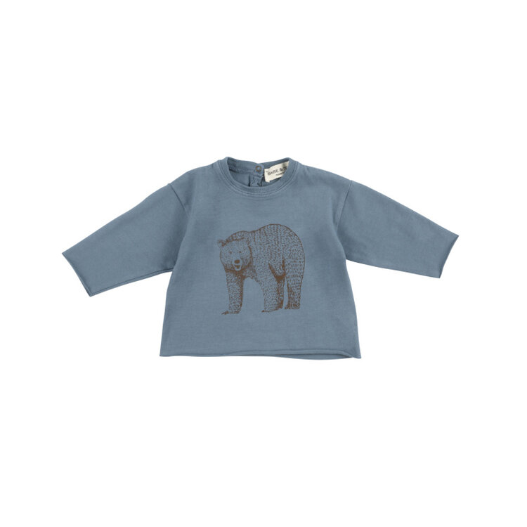 Babe & Tess Bear T-shirt - Vintage Azure Jersey