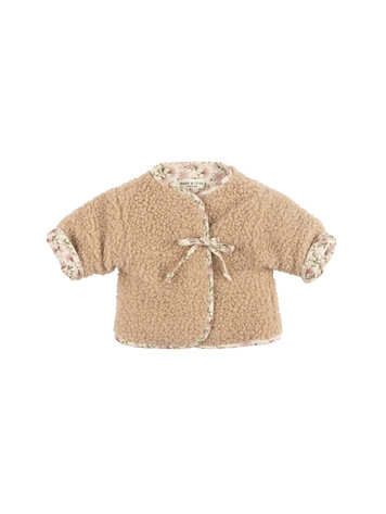 Babe & Tess Teddy Winter Jacket - Miele Rose Teddy Flowers