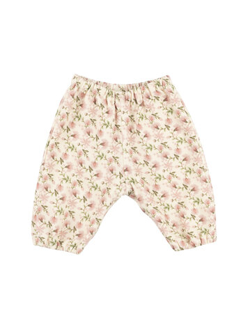 Babe & Tess Flower Pants - Rose Pattern