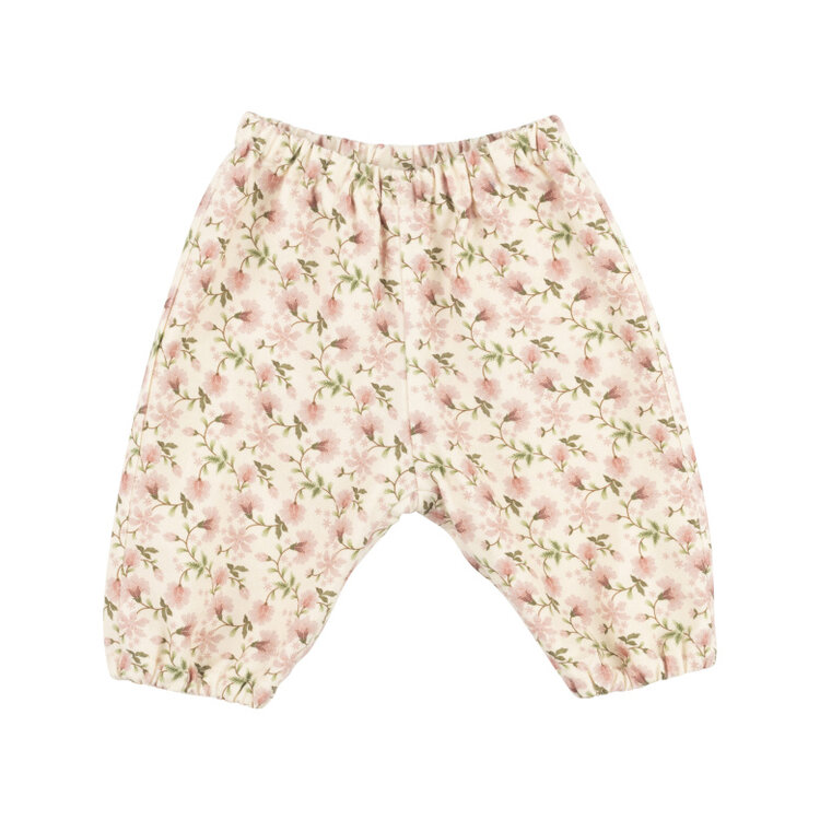 Babe & Tess Flower Pants - Rose Pattern