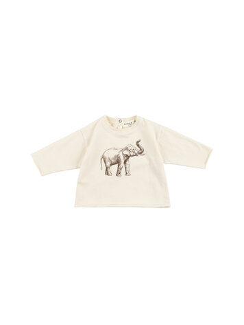 Babe & Tess Elephant T-shirt - Naturale Jersey