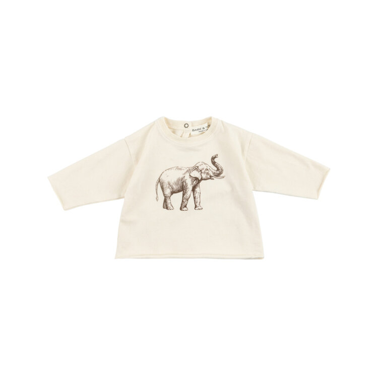 Babe & Tess Elephant T-shirt - Naturale Jersey