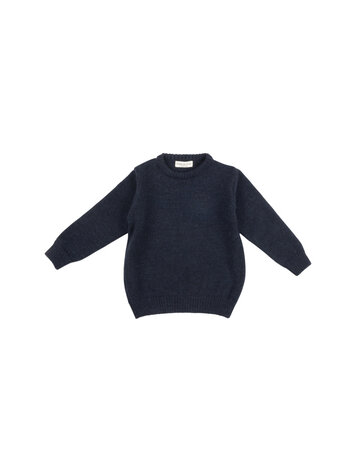 Babe & Tess Girocollo Knitwear - Blue Knit