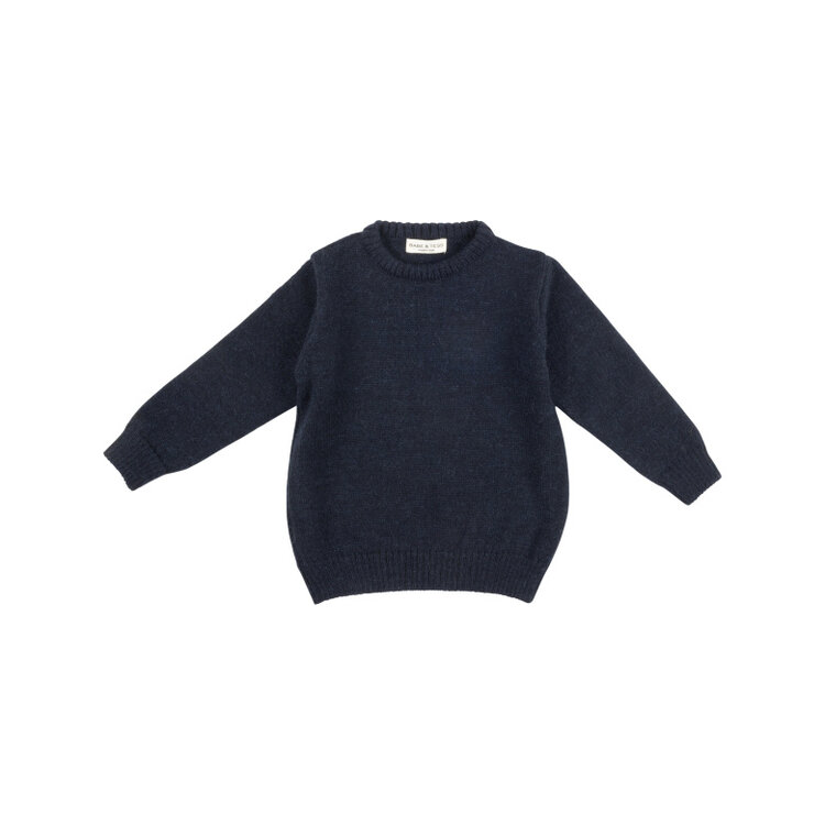 Babe & Tess Girocollo Knitwear - Blue Knit