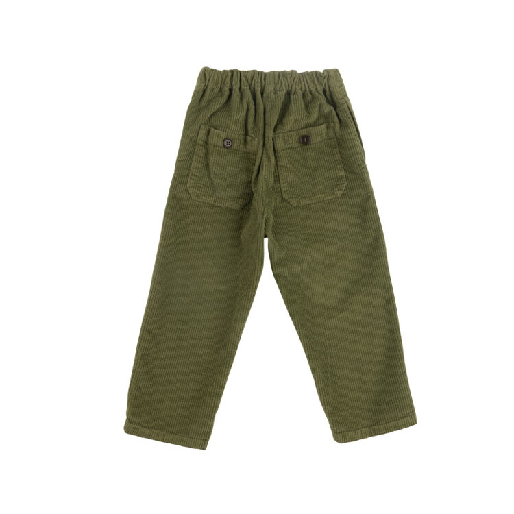 Babe & Tess Alvise Pants - Olive Velvet