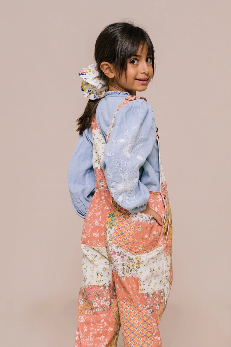 Favorite People Romaria Overall - Orange/White/Yellow