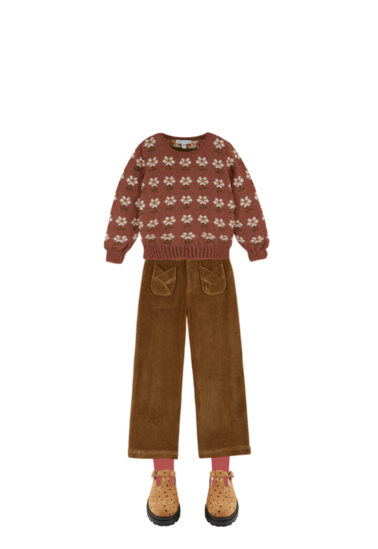 Emile et ida Pantalon Poches Tulipe - Bronze