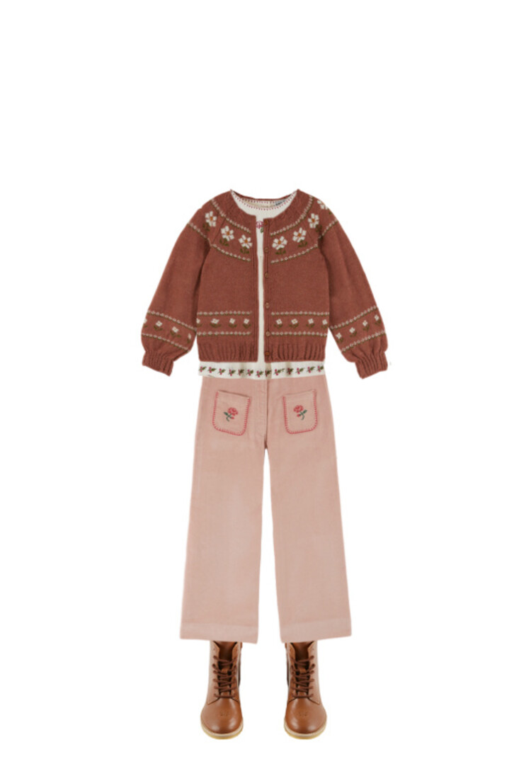 Emile et ida Blouse Brodee - Creme