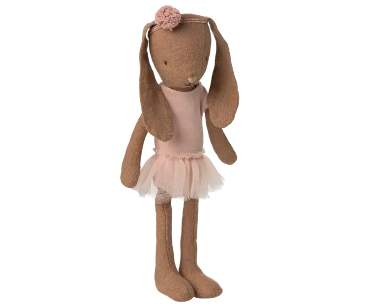 Maileg Bunny Size 1, Chocolate Brown - Ballet Suit And Skirt Rose