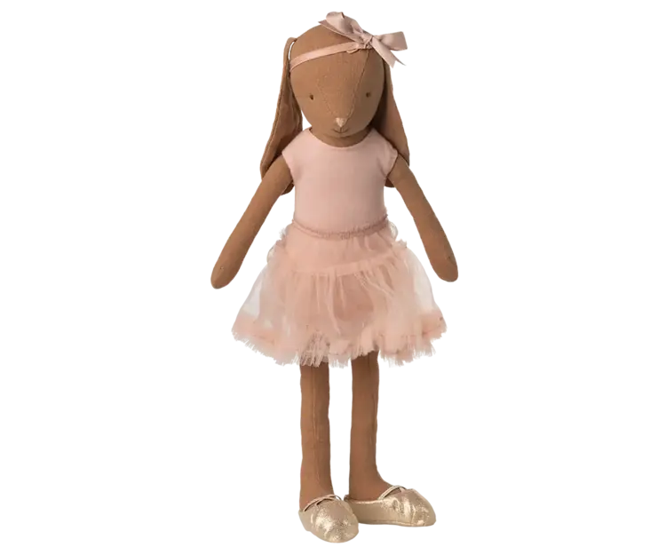Maileg Bunny Size 3, Chocolate Brown - Ballet Suit And Skirt Rose