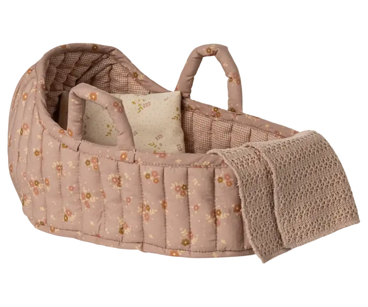 Maileg Carry cot, Large - Rose