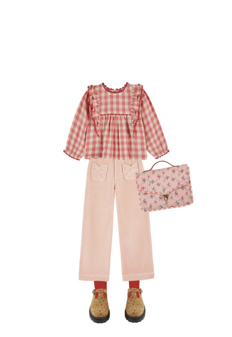 Emile et ida Blouse Vichy Volant - Gingham