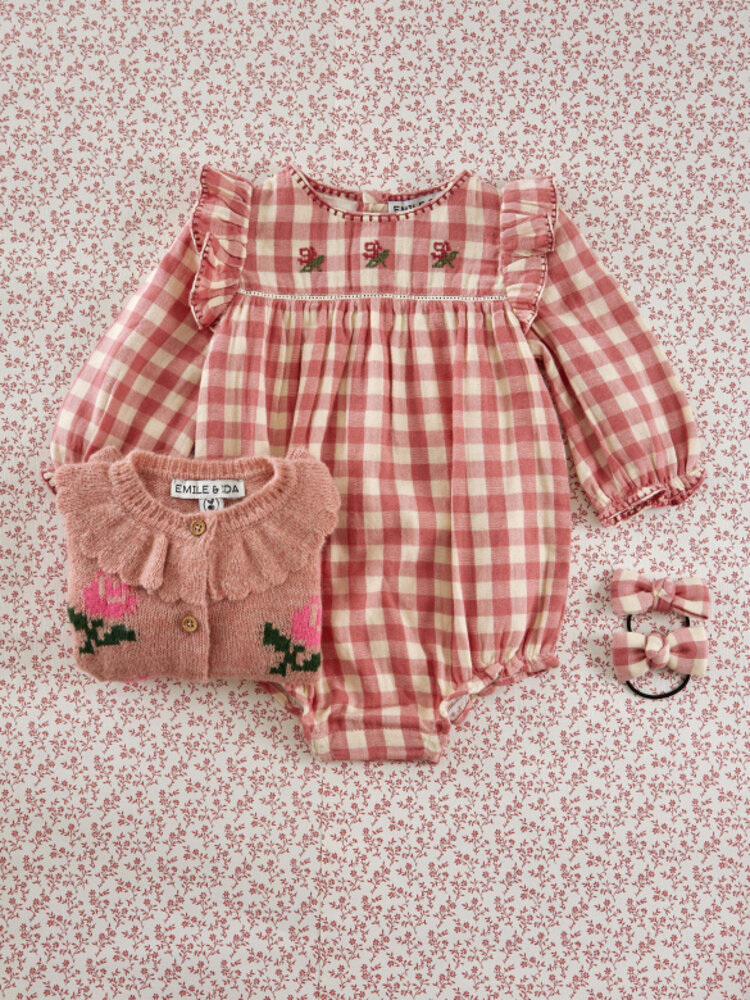 Emile et ida Combibloomer Carreau Rose - Gingham