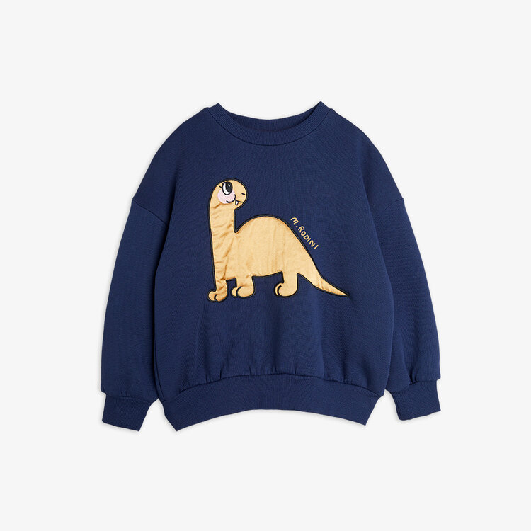 Mini Rodini Dino Application Sweatshirt - Blue