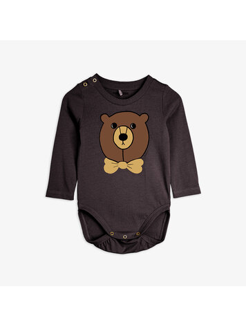 Mini Rodini Bear SP Long Sleeve Body - Grey