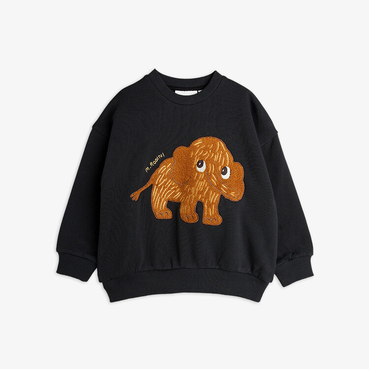Mini Rodini Mammoth Chenille Sweatshirt - Black