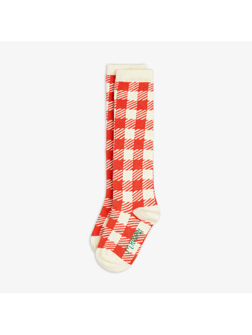 Mini Rodini Gingham Knee-high Sock