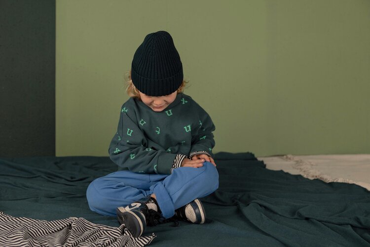 Nixnut Stamp Sweater - Moss